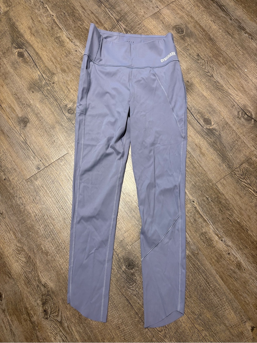Gymshark Women's High-Rise Leggings in Light Gray/Purple